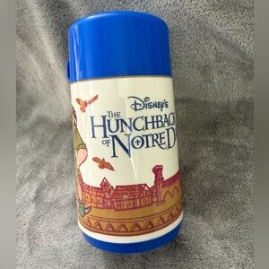Vintage 1990s Retro Aladdin Hunchback Of Notre Dame Lunchbox Thermos W/O Box